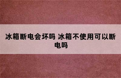 冰箱断电会坏吗 冰箱不使用可以断电吗